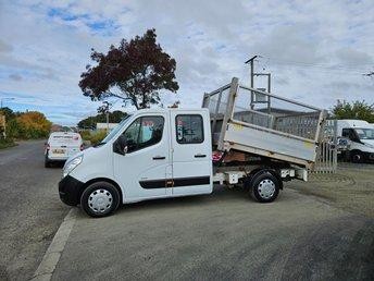 2018 ON 18 PLATE VAUXHALL MOVANO L2HI R 3500 CDTI 130BHP DOUBLE CAB TIPPER ULEZ