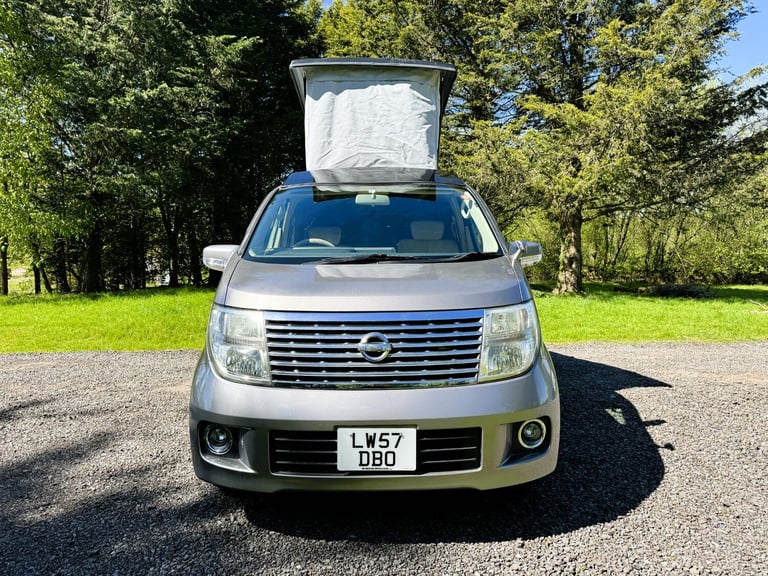 NISSAN ELGRAND FACE LIFT CAMPER VAN 3.5 V6 PETROL FULL SIDE KITCHEN CONVERSION