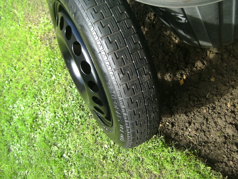 ONE,NEW/AS NEW,VAUXHALL 5 STUD,5 X 110 PCD SPACESAVER SPARE WHEEL,C/W PIRELLI T125/85/16
