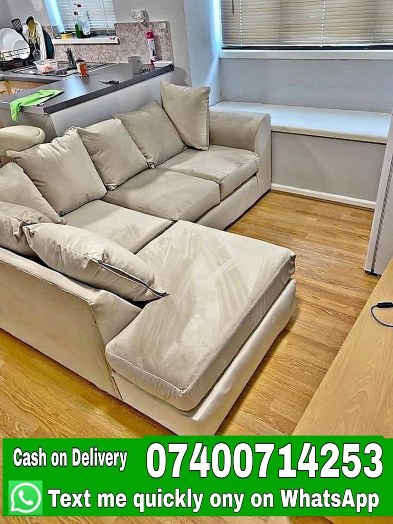 Luxury Jumbo Cord Sofas - Corner & 3 Seater 2 Seater Sofa Set