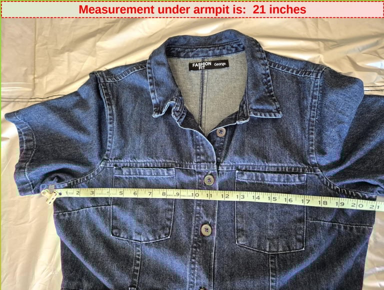 Asda George Denim Dress size 14.