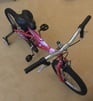 Girl’s Raleigh bicycle comes with stabilisers