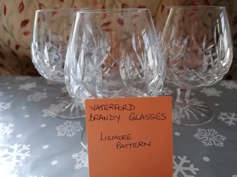 Waterford Crystal Lismore Brandy glasses | in Portstewart, County  Londonderry | Gumtree