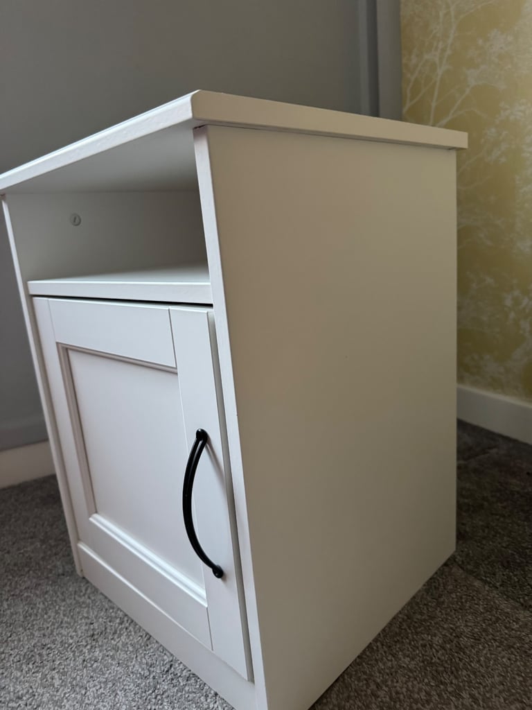 IKEA white bedside table 