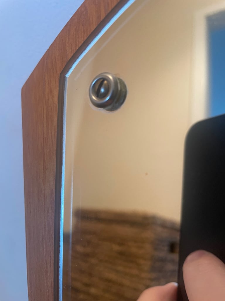 Mid Century Danish Teak Framed Mirror - Jansen Spejle 