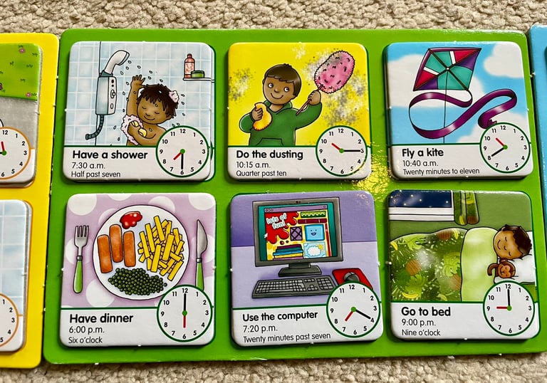 Oxford Toys “Tell the Time” board game