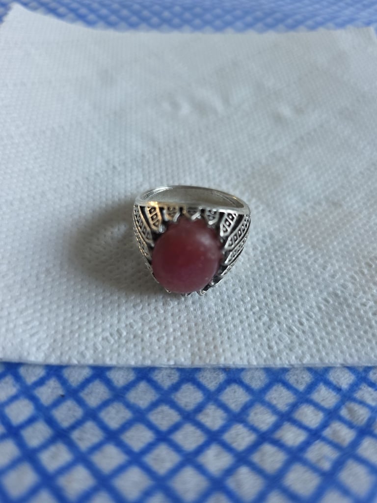 image for Authentic handmade Ruby Marjan gemstone ring 