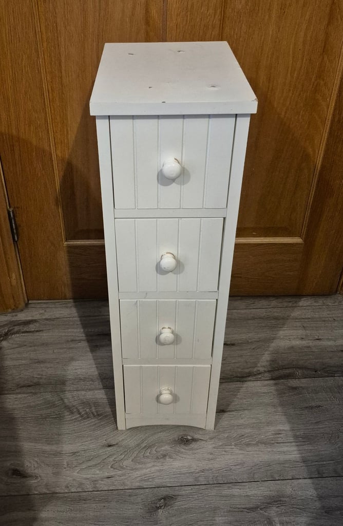 Small White Wooden Drawers