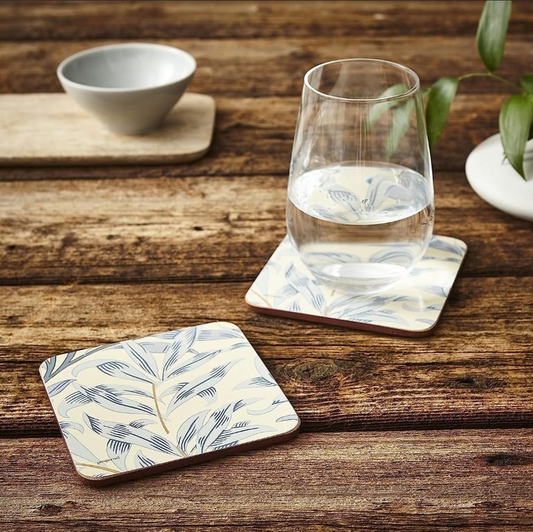 Portmeirion Home & Gifts Willow Bough Blue Coasters S/6 