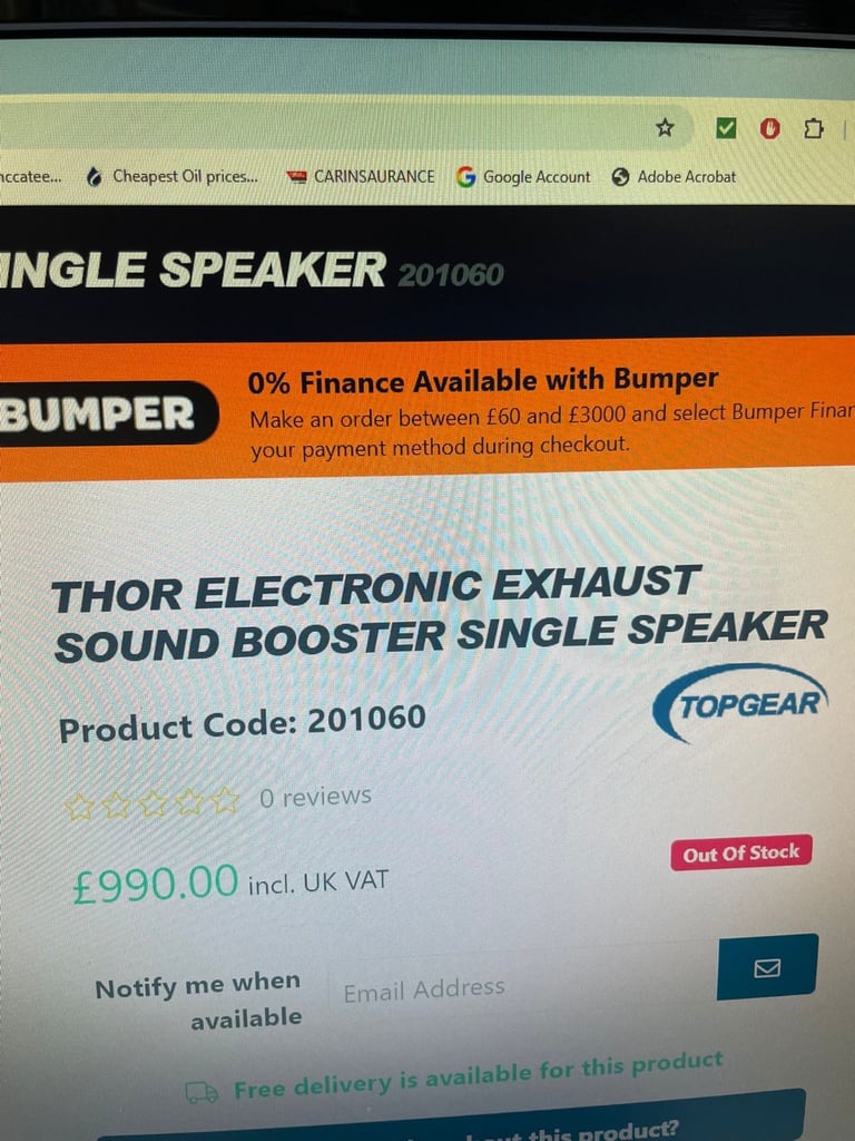 image for Thor exhaust car speakers