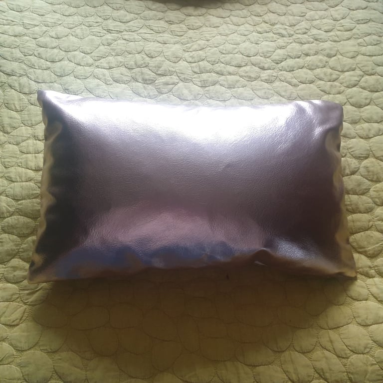 Rose Gold Foil Rectangular Cushion