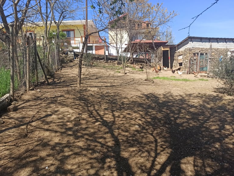 Greece - land with storage/house for sale in Central Greece close to Lake Plastira