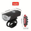 Waterproof Bike USB Headlight Taillight LED Set, Road Bike Front Back Headlight Lamp 
