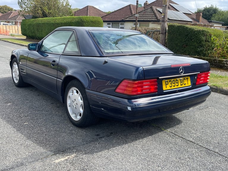 Mercedes SL320 in Blue with Tan Leather Interior Hard Top Included 