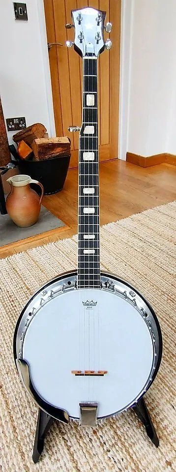 image for Sheltone Golden Eagle 5 String Banjo - Early '70s