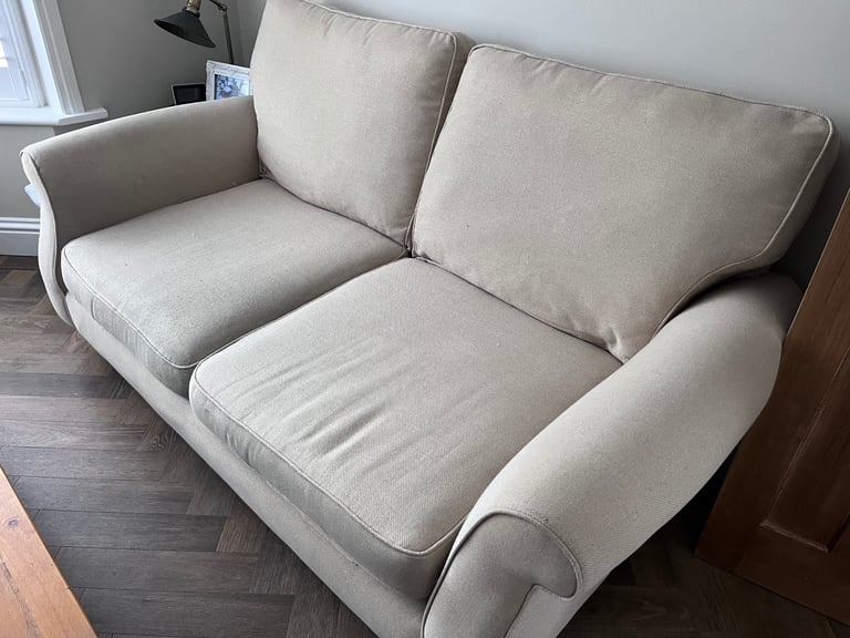 Next beige 2 seater sofa 
