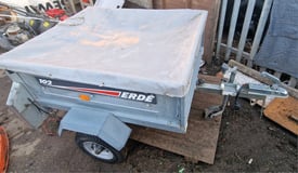 Trailer ERDE 102 with spare wheel and cover