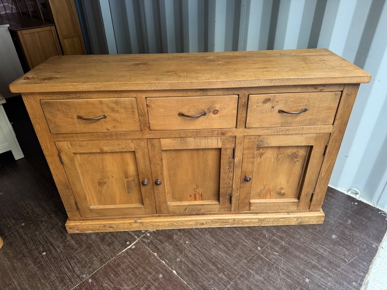 image for Reclimed Solid Wood Sideboard 150 cm long 45 cm deep 90 cm high