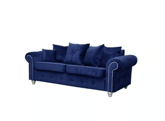 Brand New-Ashwin Corner Also Available in 3 and 2 seaters Sofa Set -Blue - SAME/NEXT DAY DELIVERY