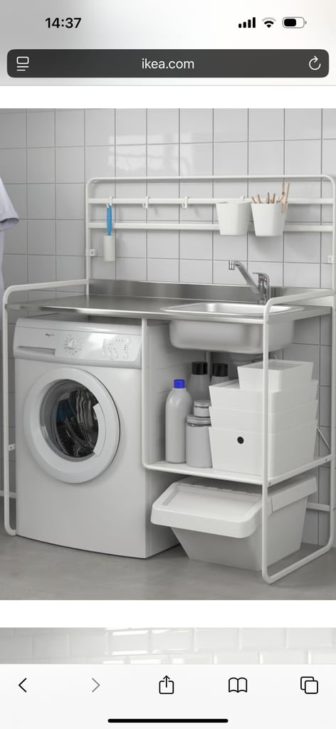 image for IKEA Sunnersta mini kitchen unit with sink and tap