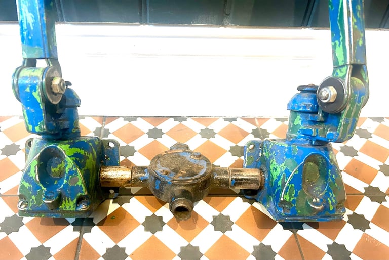 Green EDL industrial desk vintage lamp office factory retro antique light lighting factory table