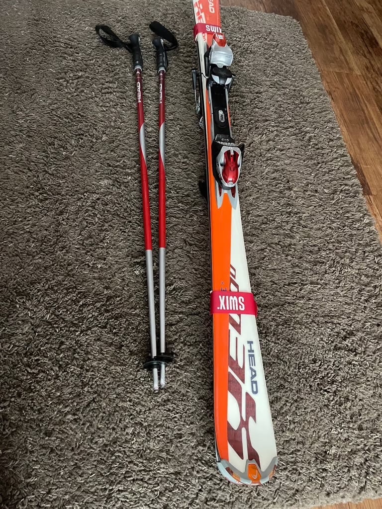 image for Head skis, poles and ski bag