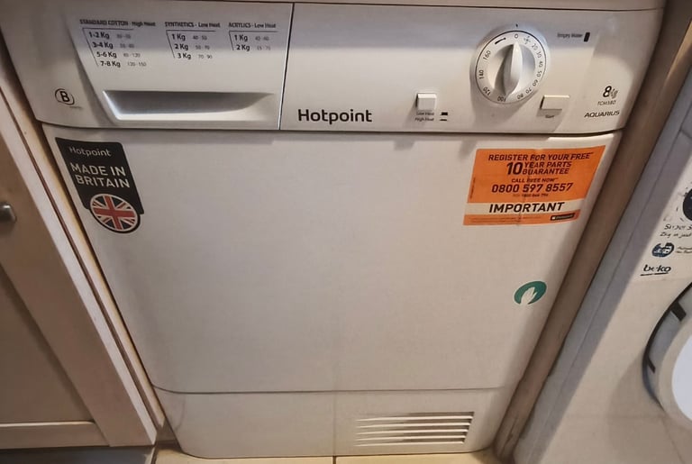 image for Hotpoint 8kg condenser tumble dryer 