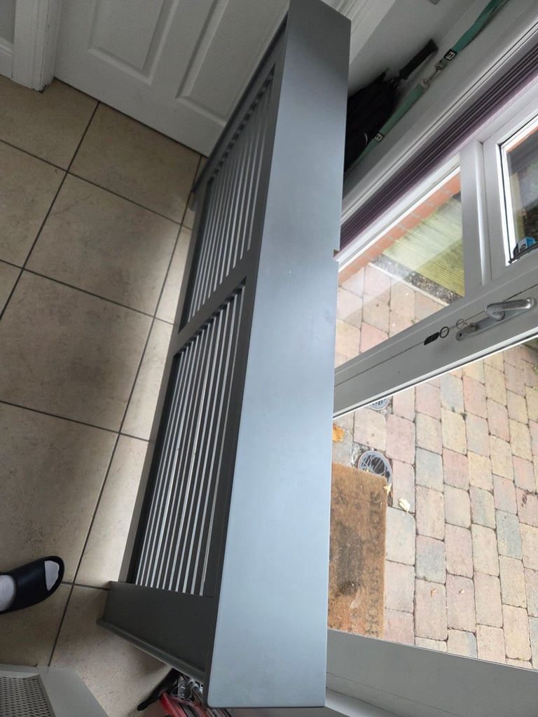 Grey radiator cover