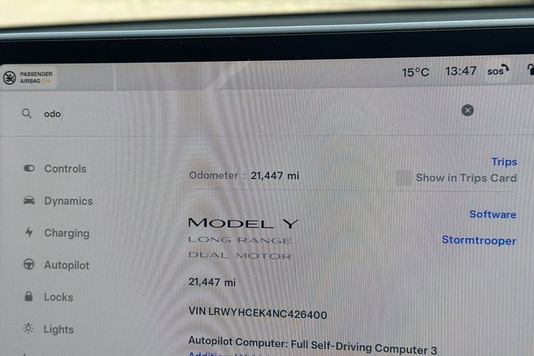 Tesla Model Y dual Motor Long Range Suv 5dr Electric Auto 4wde 384 Bhp Electric