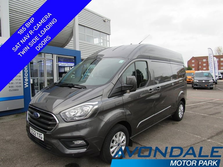 image for  Ford Transit Custom 320 EcoBlue Limited 185 BHP L2 H2 LWB HIGH ROOF VAN WITH TWIN SIDE DOORS SA ...