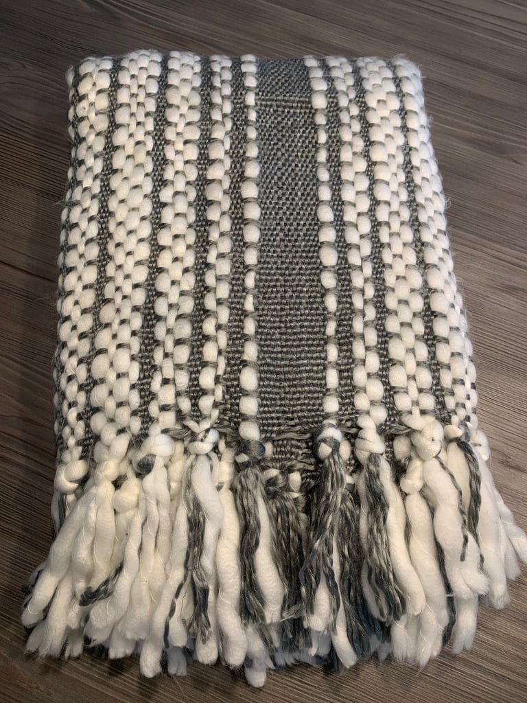 image for Grey/White Throw