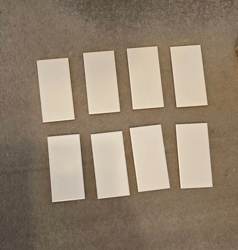 image for 66x Blanco Matt Tiles - New