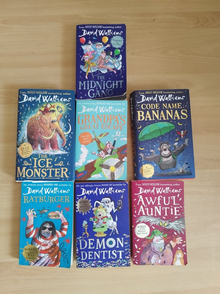 image for David Walliams Kids' chapter books - bundle of 7