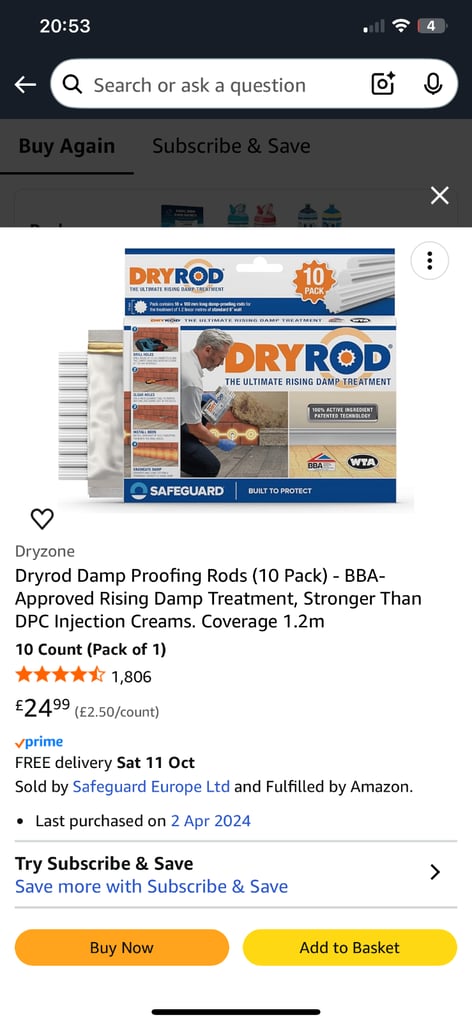 Dry shield cream and dry rods