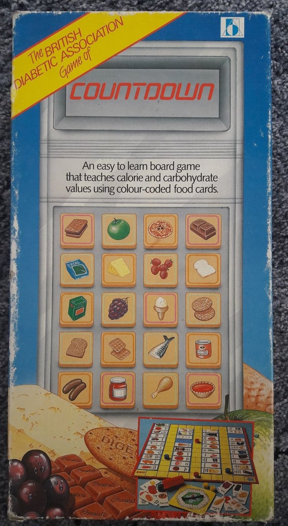 image for Board game - Vintage - Countdown: educational health food calories – post or collect