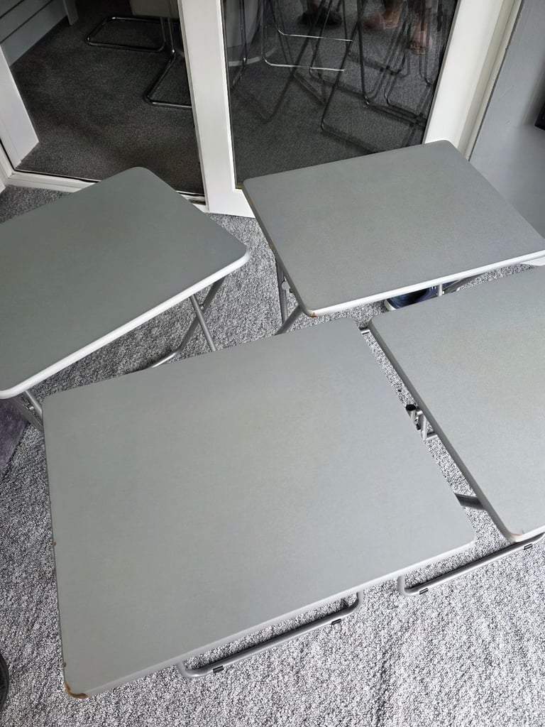 4 fold down tables (18.5" X 14.5")