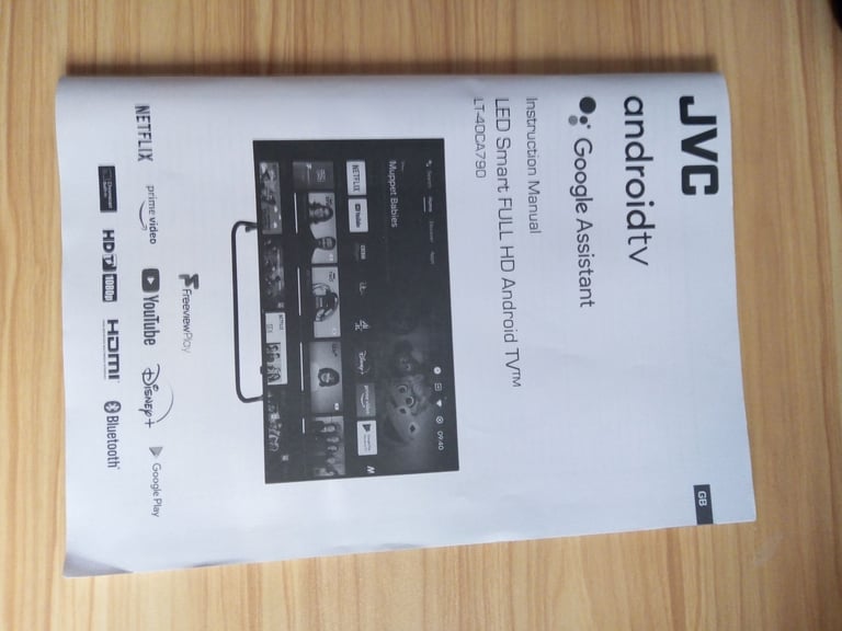 Television  JVC  40inch  Android TV  Model No: LT-40CA790  40inch Screen HD1080p