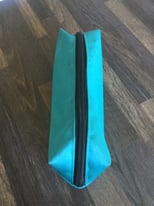 Turquoise satin make up case. New £1. Torquay or can post