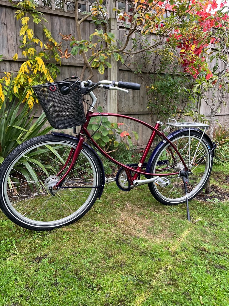 image for Pashley Tube rider bike red with brooks seat
