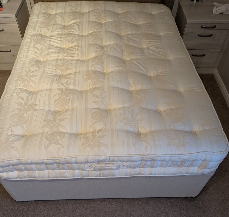 image for  Double Draw Divan Bed & Mattress Queen size Buyer Collects