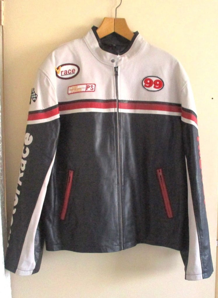 image for Leather Jacket MotorRace HighSpeed Champion 1975 XL