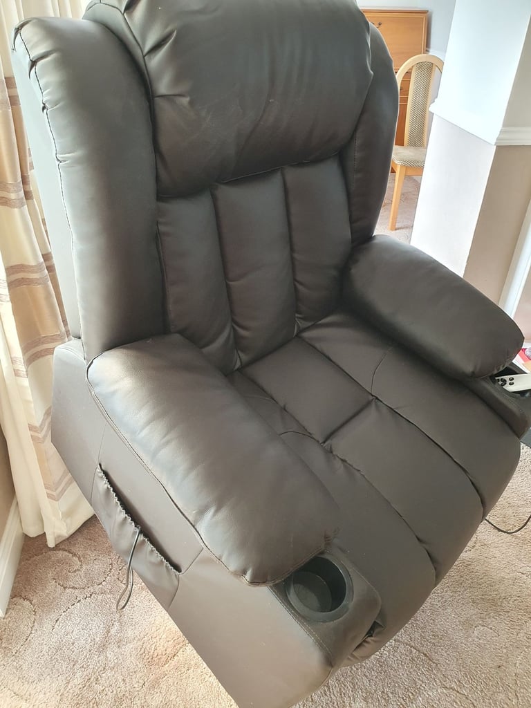 Black reclining chair