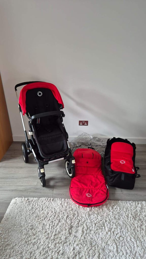 Bugaboo Buffalo Pram & Pushchair – All-Terrain, Fully Equipped + Britax Car Seat
