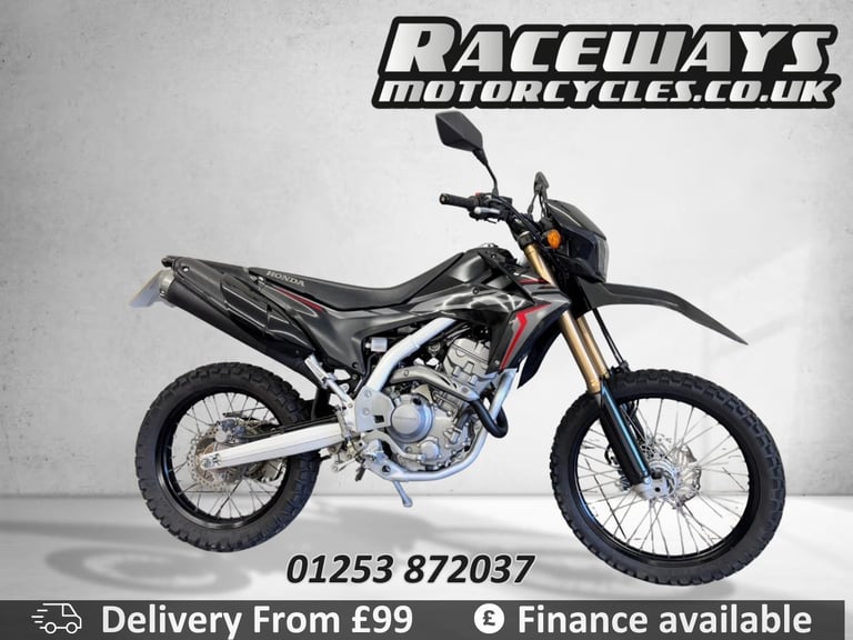 HONDA CRF250L 2020 20 REG 1,582 MILES BLACK USED MOTORCYCLE 250CC
