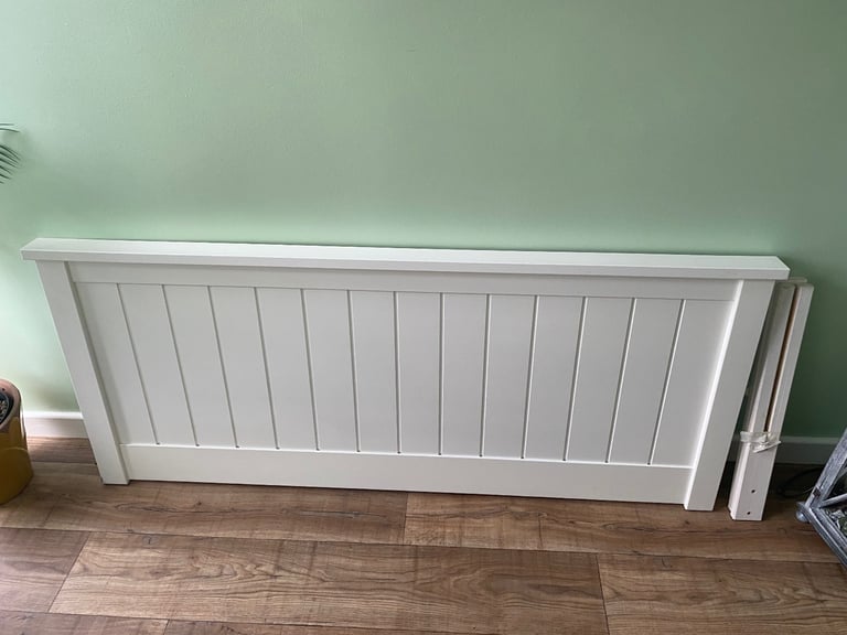 White wooden Headboard