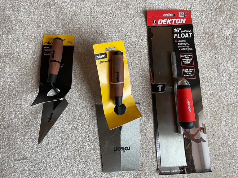 image for 3 brand new assorted Builders trowels