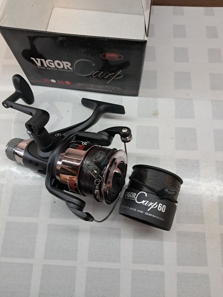 Trout and Salmon fishing reels fly 2 boxes and box of lures