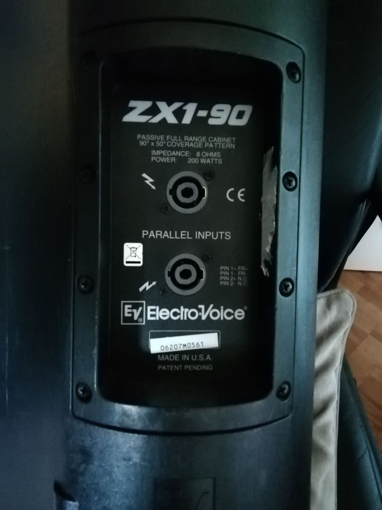 Pair of EV ZX1-90 PA Speakers  £120