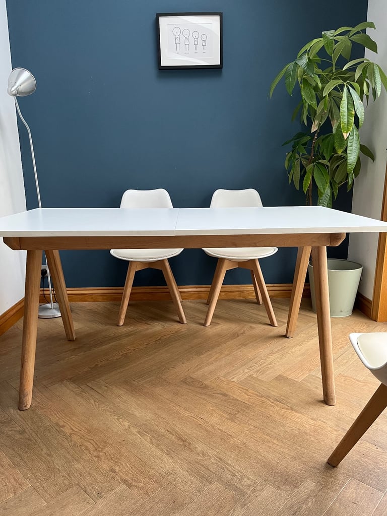 Habitat dining table and four chairs