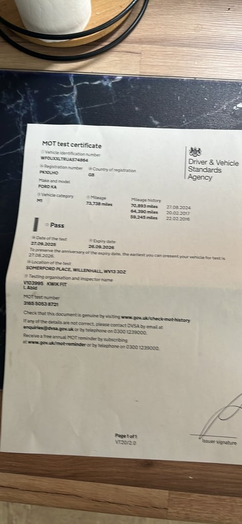 Ford, KA, Hatchback, 2010, Manual, 1242 (cc), 3 doors